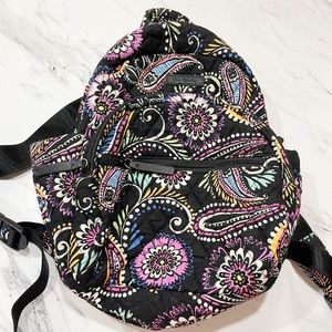 Black Paisley Vera Bradley Mini Backpack